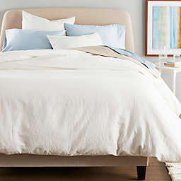 Nestwell™ Washed Linen Cotton 3-Piece Full/Queen Duvet Cover Set in White