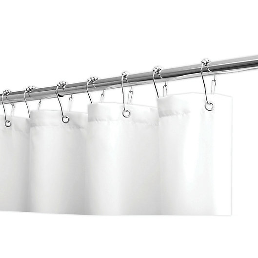 Alternate image 1 for Nestwell™ 70-Inch x 72-Inch Fabric Shower Curtain Liner in White