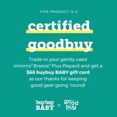 4moms&reg; Breeze&reg; Plus Playard in Black. View a larger version of this product image.