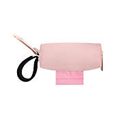 Oh Baby Bags Clip-On Faux Leather Wet Bag Dispenser in Pink
