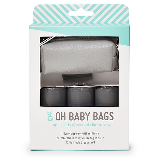 Alternate image 1 for Oh Baby Bags Faux Leather Wet Bag Dispenser Gift Box
