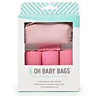 Alternate image 0 for Oh Baby Bags Faux Leather Wet Bag Dispenser Gift Box in Pink