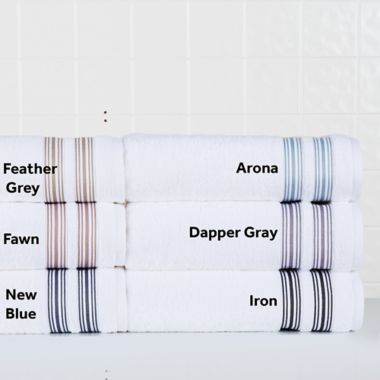 Nestwell&trade; Hygro Fashion Stripe Bath Towel in Fawn Mauve. View a larger version of this product image.