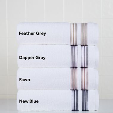 Nestwell&trade; Hygro Fashion Stripe Bath Towel in Fawn Mauve. View a larger version of this product image.