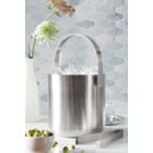 Alternate image 1 for Our Table&reg; Preston Stainless Steel Ice Bucket with Tongs in Matte Silver
