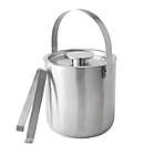 Alternate image 0 for Our Table&trade; Preston Stainless Steel Ice Bucket with Tongs in Matte Silver