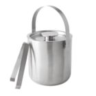 Alternate image 0 for Our Table&reg; Preston Stainless Steel Ice Bucket with Tongs in Matte Silver