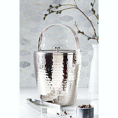 Our Table&trade; Preston Hammered Stainless Steel Ice Bucket. View a larger version of this product image.