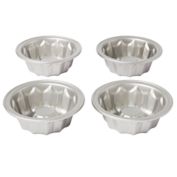 Our Table&trade; Non-Stick Mini Flute Pans in Silver (Set of 4)