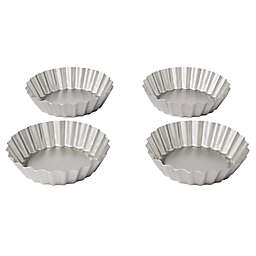Our Table™ Non-Stick Mini Tartlet Pans in Silver (Set of 4)