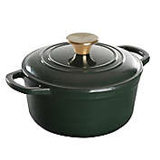 Our Table&trade; 2 qt. Enameled Cast Iron Dutch Oven with Gold Lid Knob