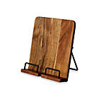 Alternate image 0 for Our Table&trade; Wood and Metal Cookbook Holder in Black
