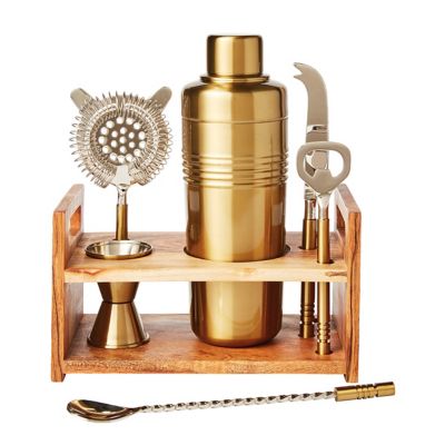 Our Table&trade; 7-Piece Bar Tools Gift Set in Gold/Natural