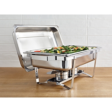 Our Table&trade; 9.5 Qt. Stainless Steel Rectangular Chafing Dish. View a larger version of this product image.