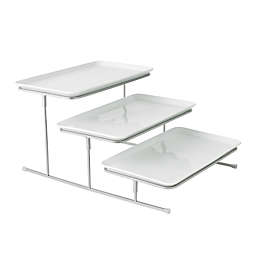 Our Table™ Hayden 3-Step Rectangular Standing Server Set in White