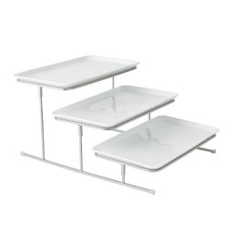 Our Table™ Hayden 3-Step Rectangular Standing Server Set in White