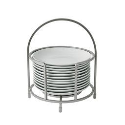 Our Table™ Hayden 13-Piece Appetizer Plate and Caddy Set in White