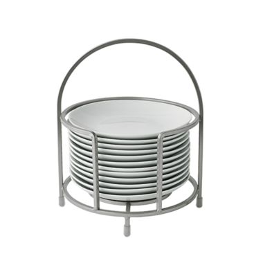 Our Table&trade; Hayden 13-Piece Appetizer Plate and Caddy Set in White. View a larger version of this product image.