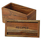 Alternate image 3 for Our Table&trade; Wood 4.7-Inch Recipe Box