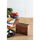 Alternate image 2 for Our Table&trade; Wood 4.7-Inch Recipe Box