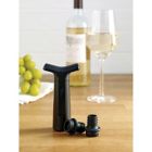 Alternate image 1 for Our Table&trade; Wine Saver with Two Stoppers in Black