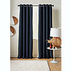 Alternate image 0 for Studio 3B&trade; 84-Inch Cotton Linen Grommet 100% Blackout Window Curtain Panel in Navy (Single)