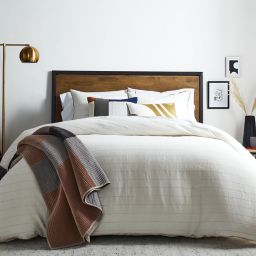 Studio 3B™ 3-Piece Full/Queen Pinstripe Comforter Set in Coconut Milk/Mushroom