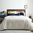Alternate image 1 for Studio 3B&trade; 3-Piece Full/Queen Pinstripe Comforter Set in Coconut Milk/Navy