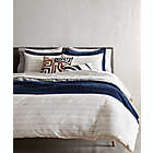 Alternate image 0 for Studio 3B&trade; 3-Piece Full/Queen Pinstripe Comforter Set in Coconut Milk/Navy