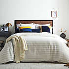 Alternate image 6 for Studio 3B&trade; 3-Piece Full/Queen Pinstripe Comforter Set in Coconut Milk/Navy