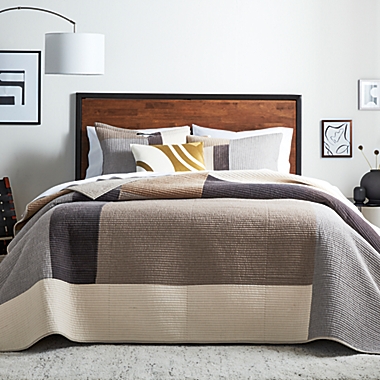 Studio 3B&trade; Modern Patchwork 3-Piece Full/Queen Quilt Set in Grey/Taupe. View a larger version of this product image.