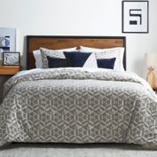 Studio 3B&trade; Geometric Jacquard 3-Piece Full/Queen Comforter Set in Natural