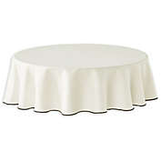 Studio 3B&trade; Merrowed Linen Blend 70-Inch Round Tablecloth in White