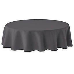 Studio 3B™ Merrowed Linen Blend 70-Inch Round Tablecloth in Grey