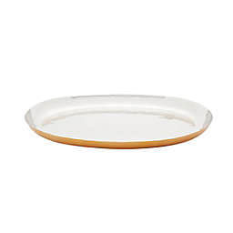 Studio 3B™ Large Hammered Oval Serving Tray in Mirror/Gold