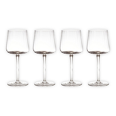 Studio 3B&trade; Optic White Wine Glasses in Smoke (Set of 4). View a larger version of this product image.
