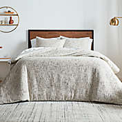 Studio 3B&trade; Woven Grindle Yarn 3-Piece Full/Queen Duvet Cover Set in White/Black