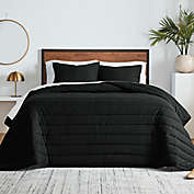 Studio 3B&trade; Solid Modal Jersey 2-Piece Twin/Twin XL Comforter Set in Black