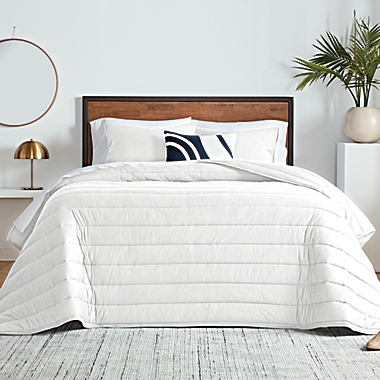 Studio 3B&trade; Solid Modal Jersey 3-Piece Full/Queen Comforter Set in White. View a larger version of this product image.
