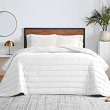 Studio 3B&trade; Solid Modal Jersey 3-Piece Full/Queen Comforter Set in White. View a larger version of this product image.