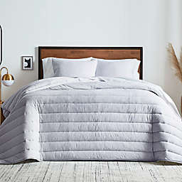 Studio 3B™ Heathered Stripe Modal Jersey 2-Piece Twin/Twin XL Comforter Set in Light Grey
