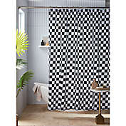 Studio 3B&trade; 72-Inch x 72-Inch Check Shower Curtain in Black