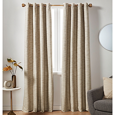 Studio 3B&trade; Modern Texture Grommet 100% Blackout Window Curtain Panel (Single). View a larger version of this product image.