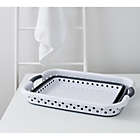 Alternate image 2 for Squared Away&trade; Collapsible Laundry Basket in White/Grey