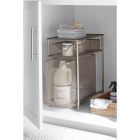 Alternate image 1 for Squared Away&trade; 2-Tier Metal Mesh Cabinet Drawer in Nickel