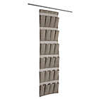 Alternate image 2 for Squared Away&trade; Arrow Weave 24-Pocket Over-the-Door Shoe Organizer in Grey