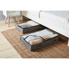 Alternate image 1 for Squared Away&trade; Arrow Weave Underbed Bags in Grey (Set of 2)
