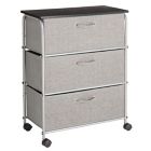 Alternate image 3 for Squared Away&trade; 3-Drawer Storage Cart in Grey