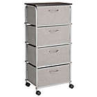 Alternate image 2 for Squared Away&trade; 4-Drawer Storage Cart in Grey