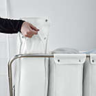 Alternate image 2 for Squared Away 3-Compartment Rolling Laundry Sorter with 3 Removable Bags